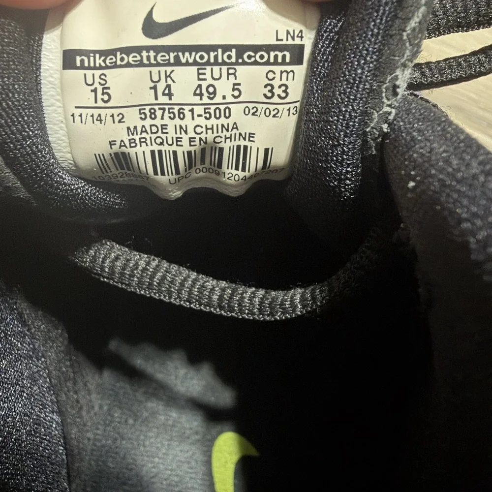 Nike ZOOM HYPERFLIGHT PRM Ultraviolet / Volt - Black‎ 587561 500 Men's 15 US